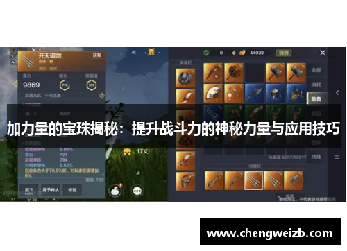 加力量的宝珠揭秘：提升战斗力的神秘力量与应用技巧